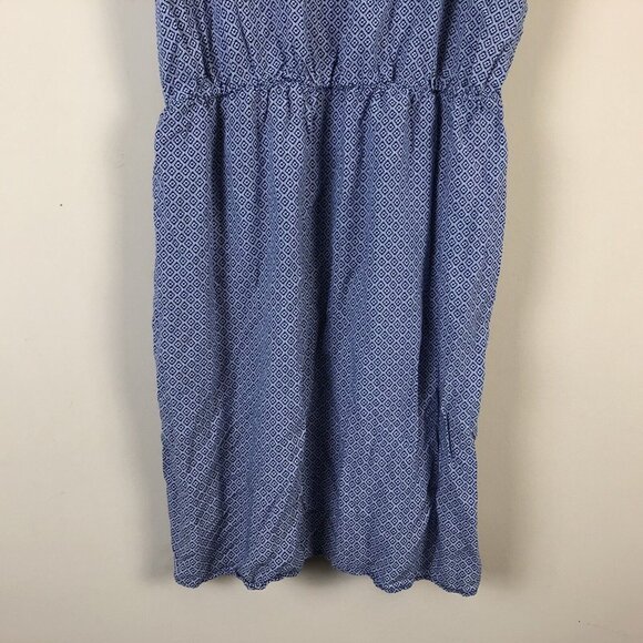 Old Navy L Dress Sleeveless Spagehtti Adjustable Strap Geometric All Over Print - Picture 4 of 6